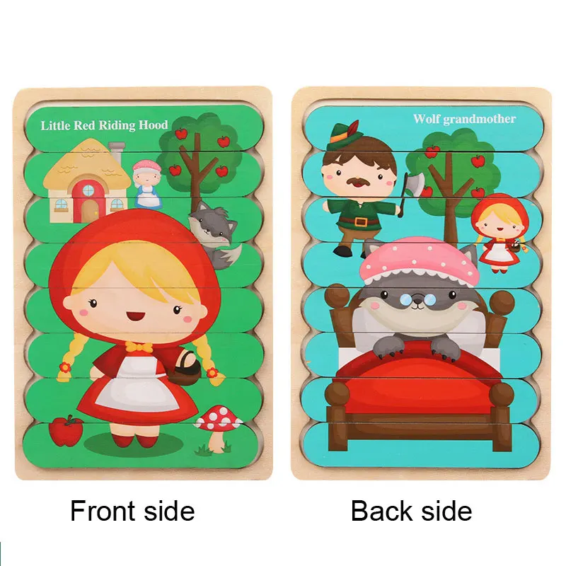 puzzle en bois petit chaperon rouge