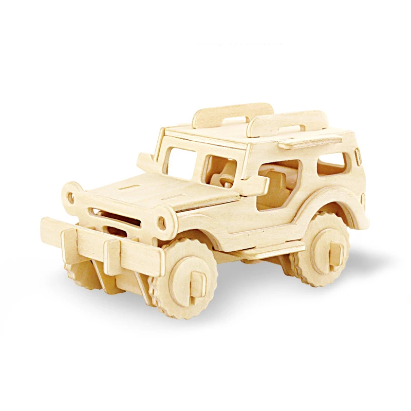 réplique jeep en bois