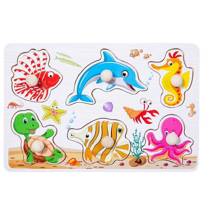 Puzzle en bois créatures marines