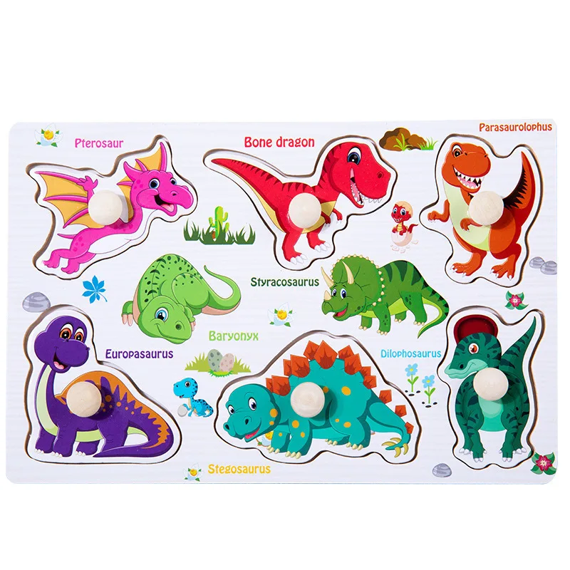 puzzle en bois dinosaures