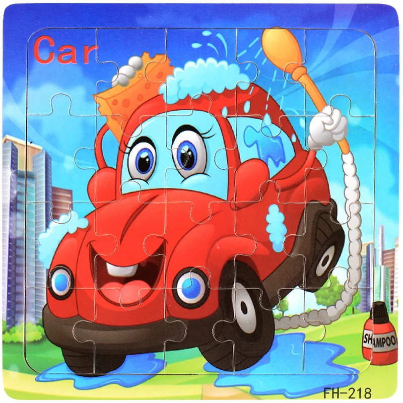 Puzzle voiture bois enfants