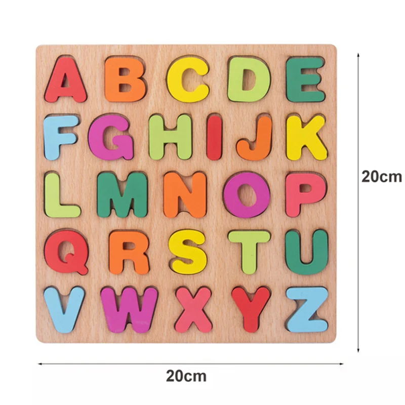 Puzzle alphabet bois éducatif