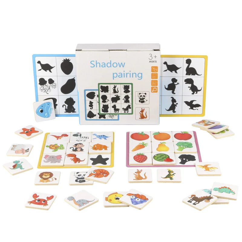 puzzle enfants ombres bois